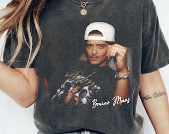 Retro 90's Comfort Colors® Bruno Mars Vintage T-shirt, 2026 Bowl Halftime Show Fan Shirt, Retro Bruno Mars Concert Tee