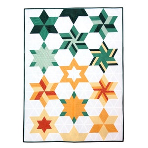 Falling Stars Quilt Pattern - Digital File