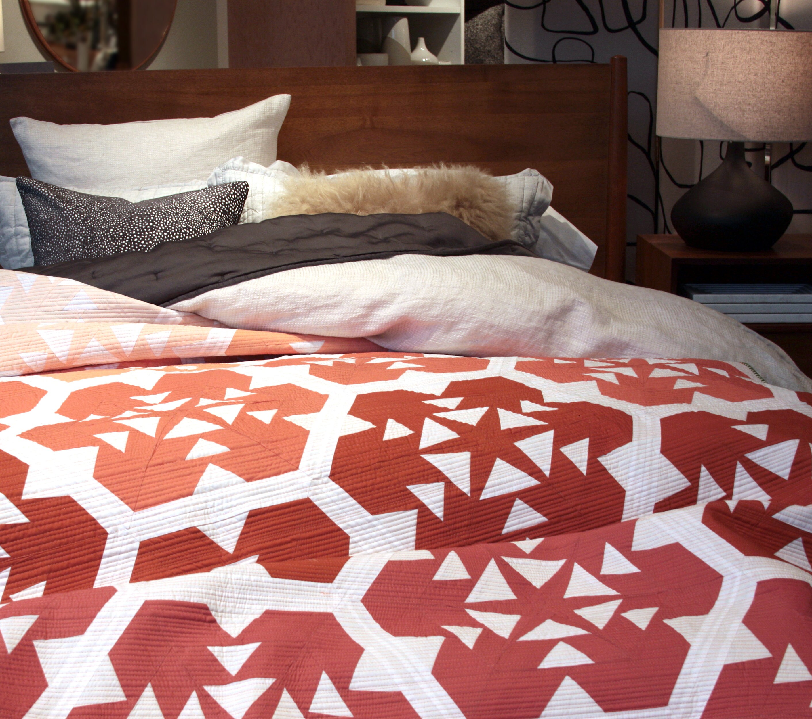 Terracotta Fiori Quilt Pattern Digital File — Brown Bird Designs