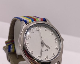 Vintage zilverkleurig dameshorloge met nieuwe batterij