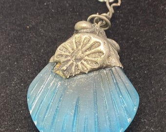 Womens Vintage Blue Sea Shell Necklace Womens Fashion Necklace