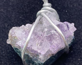 Womens Vintage Purple Amethyst Necklace Womens Fashion Necklace