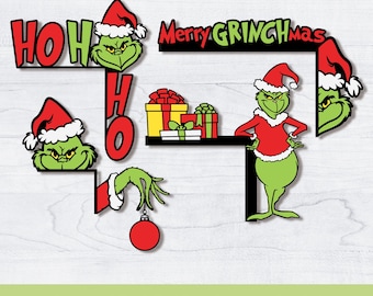 Christmas Door Corner svg, Bundle, cut file, Holiday Door Decor, craft, Instant Download