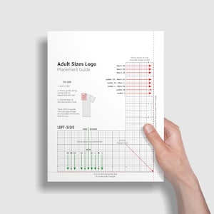 Logo Placement Guide.pdf T-shirt Embroidery Logo Placement Guides, Adult Size, Left & Right Side ...
