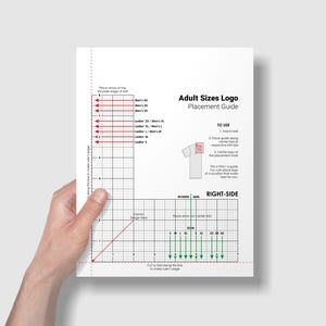Logo Placement Guide.pdf T-shirt Embroidery Logo Placement Guides, Adult Size, Left & Right Side ...