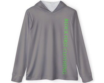 Sudadera con capucha con logo de Block First Clothing / Sudadera deportiva para calentamiento