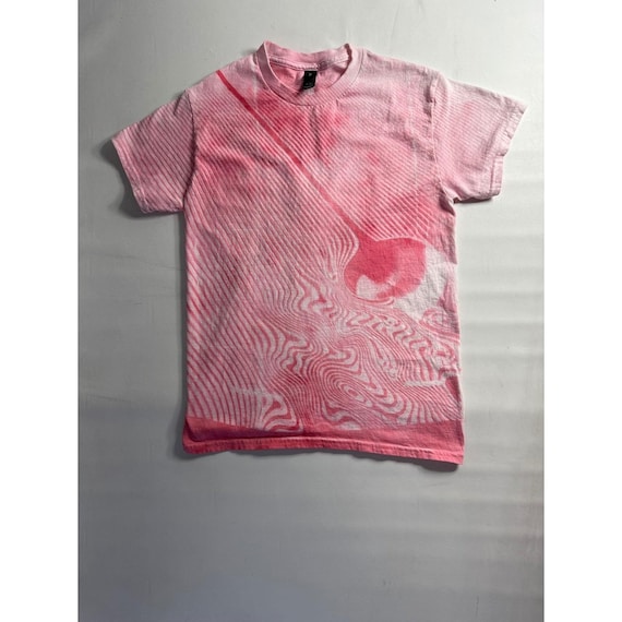 Tame Impala Currents Album Art Gildan Pink Abstract AOP Graphic T-Shirt Small
