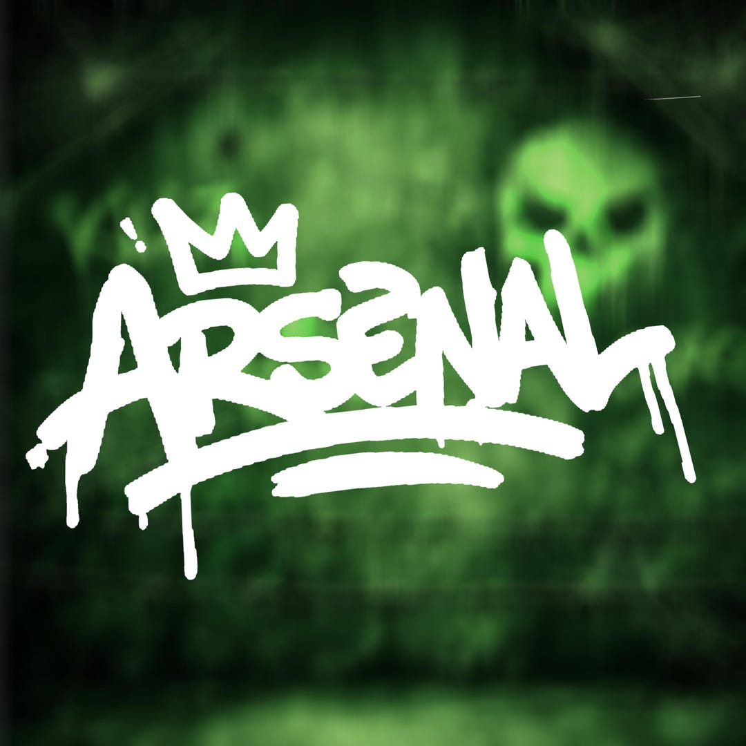Arsenal Car Club Crown Graffiti Vinyl Decal - Etsy