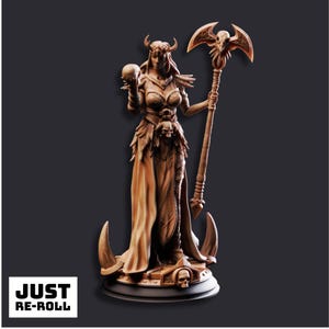 Hel Maiden of Death - Miniature personnage sorcier imprimé en 3D
