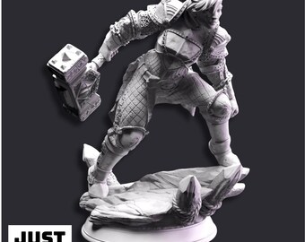 Yrinsel Avatar de Guerra - Miniatura de personaje luchador impresa en 3D