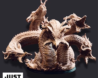 Algaira – Hidra de las Dunas Móviles - Miniatura de monstruo impresa en 3D