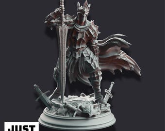 Ser Elias el Olvidado – Caballero del Vacío - Miniatura de luchador impresa en 3D
