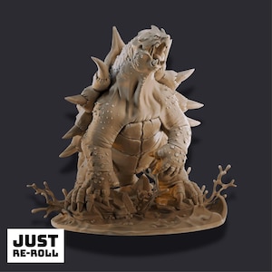 Riesen Schnappschildkröte – 3D Gedrucktes Tabletop Miniatur