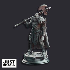 Trenon the Chainbreaker Orc Hero - 3D Printed Barbarian Character Miniature