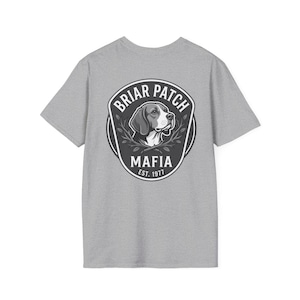 ブライアパッチマフィアの白黒ロゴTシャツ｜小さな胸パッチグラフィック