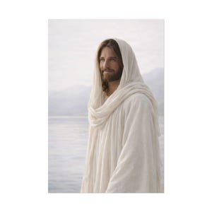 Light of the World Wall Art, Jesus Christ Portrait, Serene Christian Decor (Digital Download)