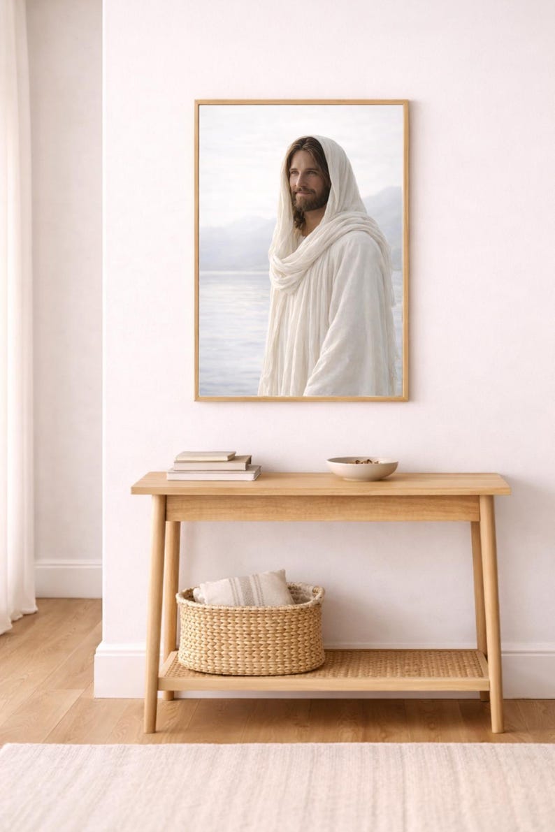 Light of the World Jesus Wall Art Printable, Jesus Christ Portrait ...