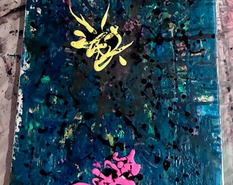 Obra de arte texturizada / Pintura abstracta sobre lienzo