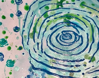 Abstract painting | original work on paper