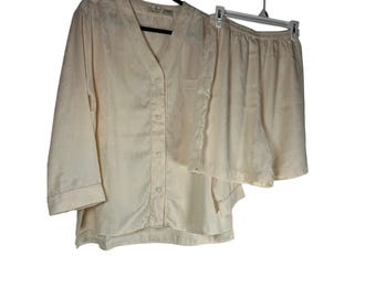 Conjunto de pijama de dos piezas de Victoria's Secret estilo años 80, camiseta y shorts, Gold Label Lounge Wear