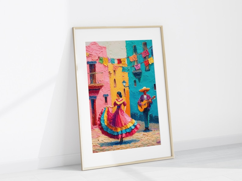 Mexican Wall Art Print – Arte Mural - Colorful Fiesta Home Decor - Etsy