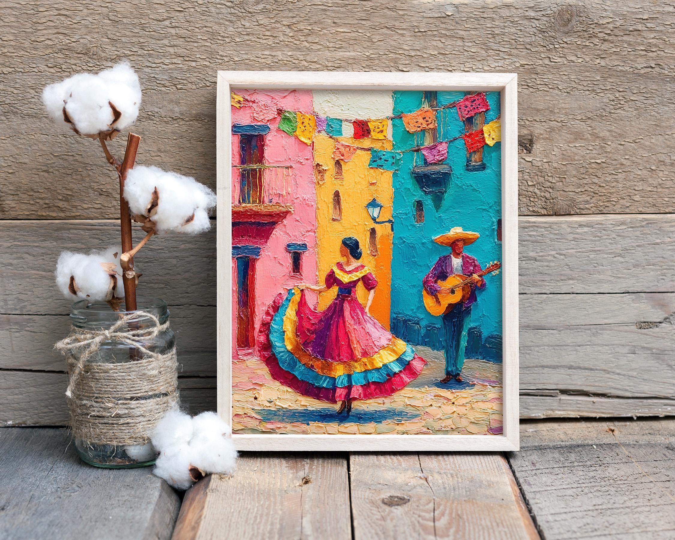 Mexican Wall Art Print – Arte Mural - Colorful Fiesta Home Decor - Etsy