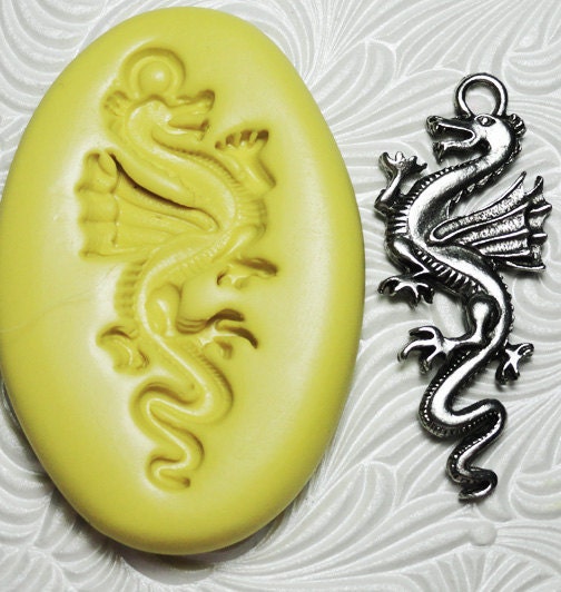 DRAGON MOLD Flexible Silicone Rubber Push Mold for Resin Wax Etsy