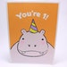 Jennifer reviewed 1st Birthday Card - Kids First Birthday Greeting Cards - Hippo