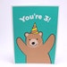 Reviewed by Anonymous reviewed 3rd Birthday Card - Kids Third Birthday Card - Bear
