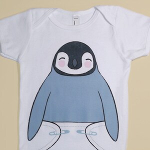 Pingouin Bebe Douche Petit Garcon Nouveau Bebe Fille Carte Etsy