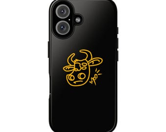 Yellow MOO Phone Case | Tough Case for iPhone