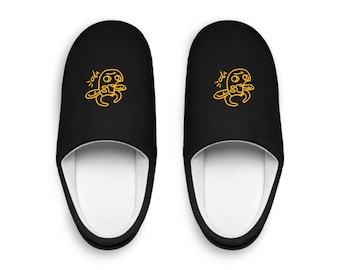 MOO Men's Indoor Slippers | Black Cozy Home Footwear