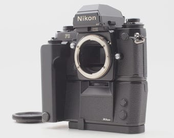 Nikon F3 HP 35mm Film Camera Body w/ Md-4 Mf-6B Ah-2 From Japan