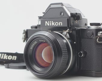 Nikon F2 Photomic S Black Film Camera Pre-Ai 50mm f/1.4 From Japan