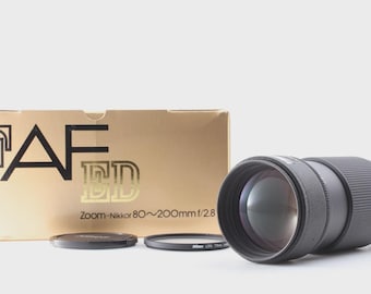 Objetivo zoom teleobjetivo Nikon AF Nikkor 80-200mm f/2.8 procedente de Japón.