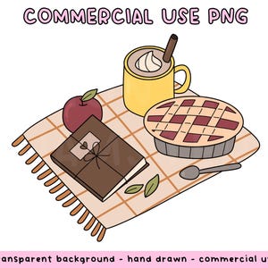 Herbstpicknick (PNG) || Gemütliches Herbst-Sticker-Design