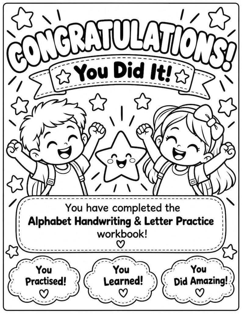 Alphabet Handwriting Worksheets for Kids, A–Z Tracing, 7 Activities per ...