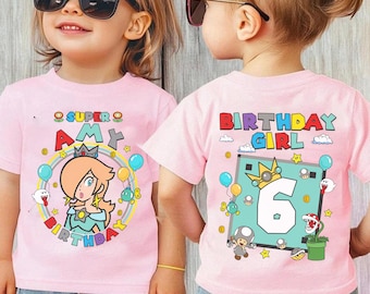 Custom Rosalina Birthday Shirt, Mario  Family Tee, Mario Party Girl Gift