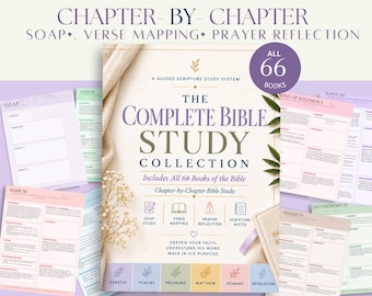 Complete Bible Study Collection, 1189 Chapter Guides, All 66 Books (Digital Download)