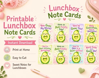 Printable Lunchbox Notes For Kids Encouragement Cards