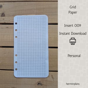 Inserto para agenda Personal Grid Paper 009