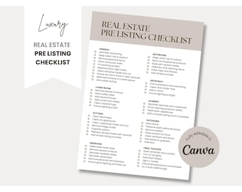 Lista di controllo pre-vendita immobiliare / Lista di controllo per il venditore / Marketing e branding per agenti immobiliari / Guida alla vendita di case