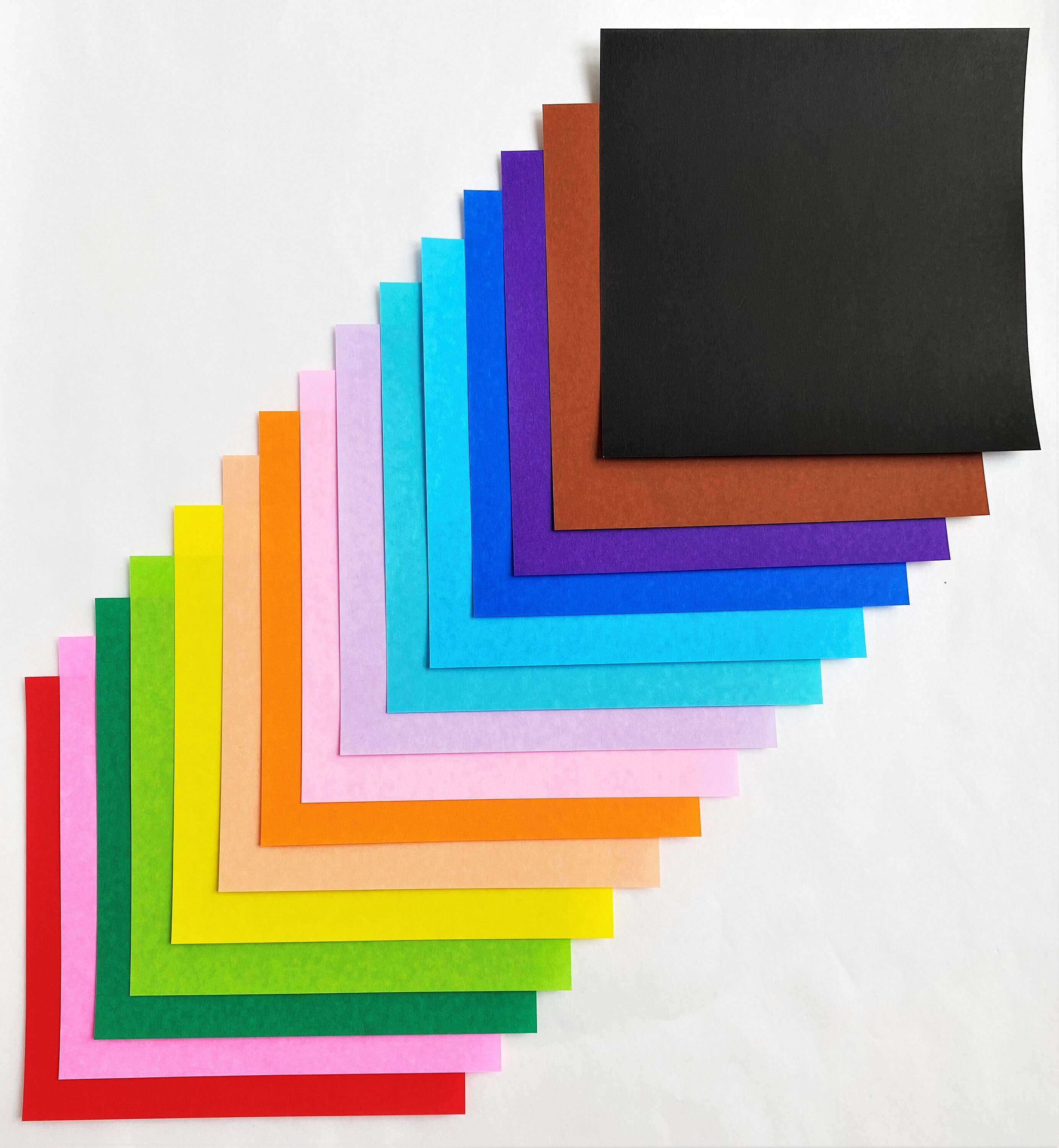 Two-tone Origami Paper, Square Folding 24pc Multi Color/pack