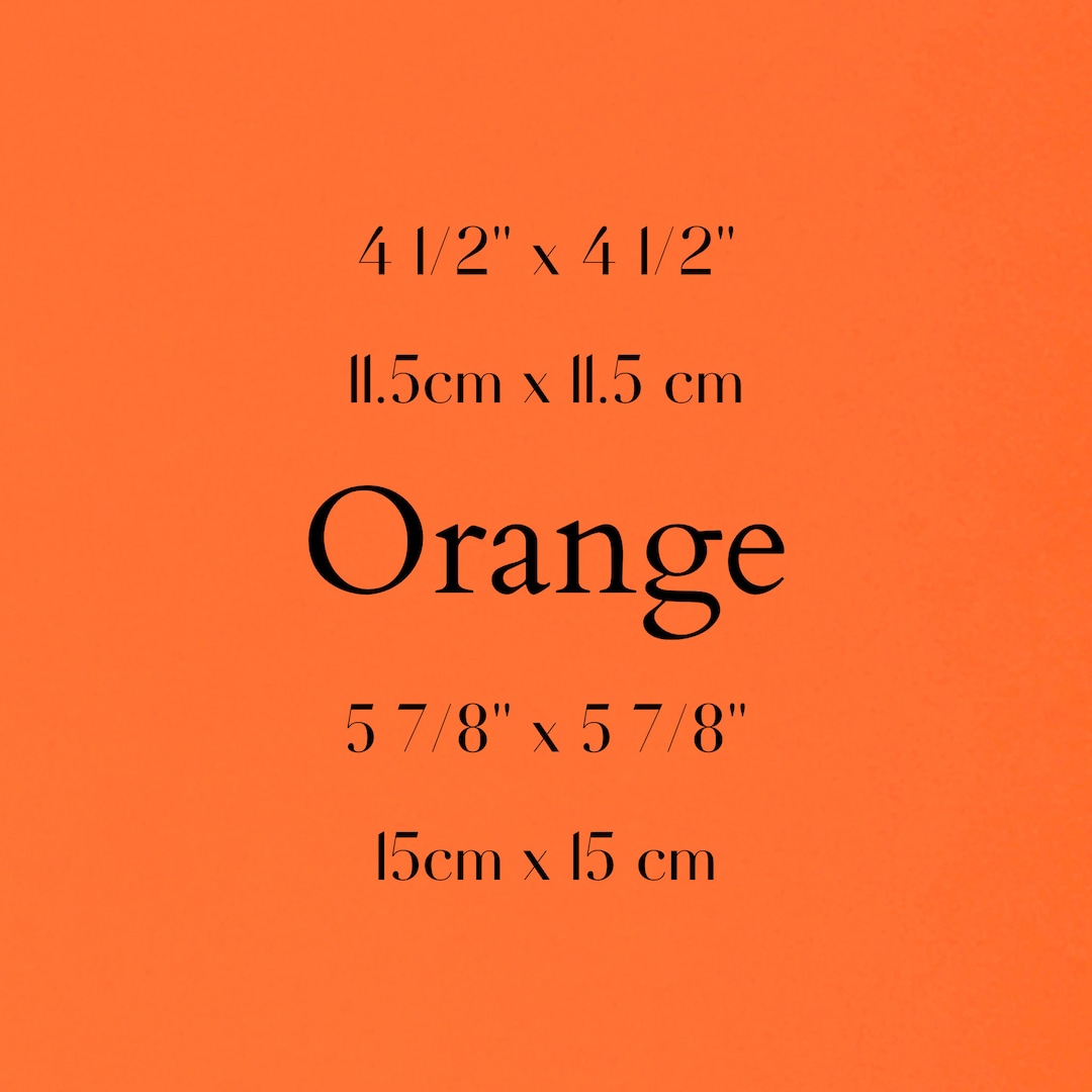 Orange Origami Paper Sheets Japanese Origami Paper Pack Large Medium ...