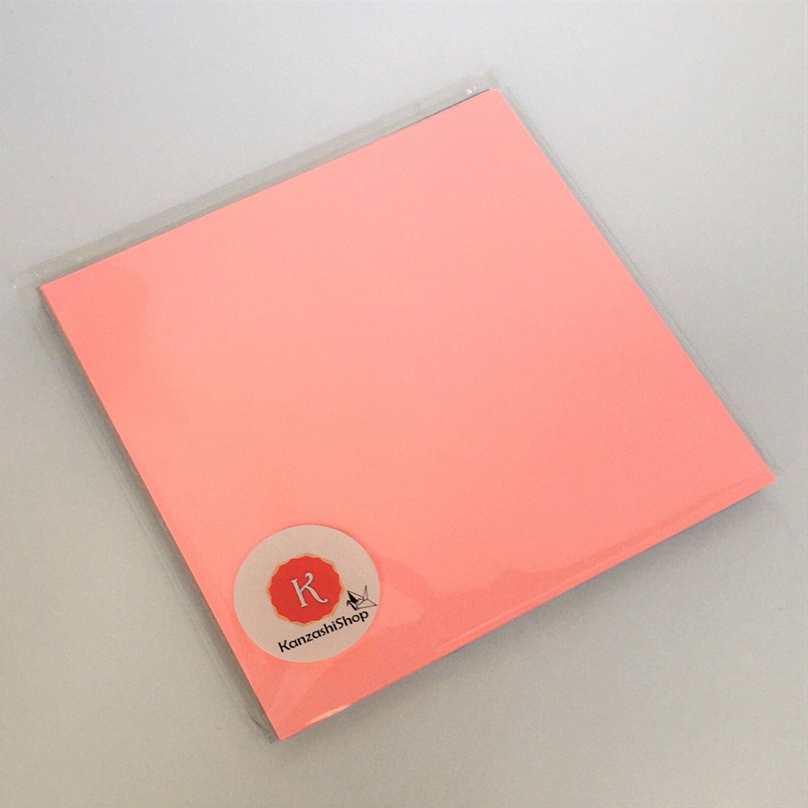 Peachy Pink Origami Paper Sheets Japanese Origami Paper Pack Etsy