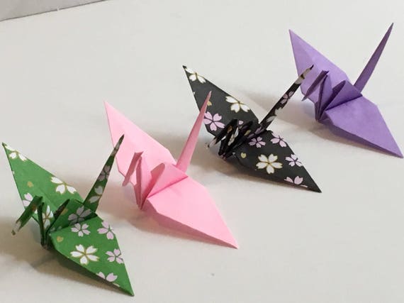 50 Pastel Colored Japanese Origami Crane Paper Crane Origami Cranes Paper  Cranes 