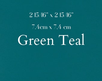 Small 3 x 3 inch Green Teal Origami Paper Sheets Japanese Origami Paper Pack Origami Papers for Origami Cranes