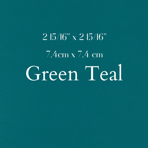 Small 3 x 3 inch Green Teal Origami Paper Sheets Japanese Origami Paper Pack Origami Papers for Origami Cranes