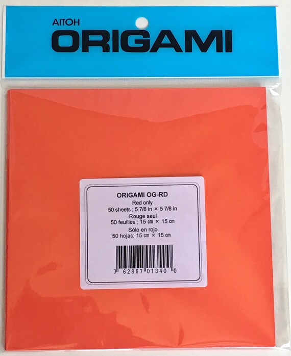 50 Red Origami Paper Sheets Japanese Origami Paper Pack Large Medium Small Origami Papers For Origami Cranes