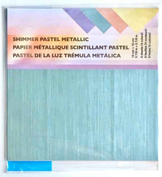 Shimmer Pastel Metallic Origami Sheets Print Origami Papers 6 X 6 Inch Japanese Origami Paper Pack 8 Sheets
